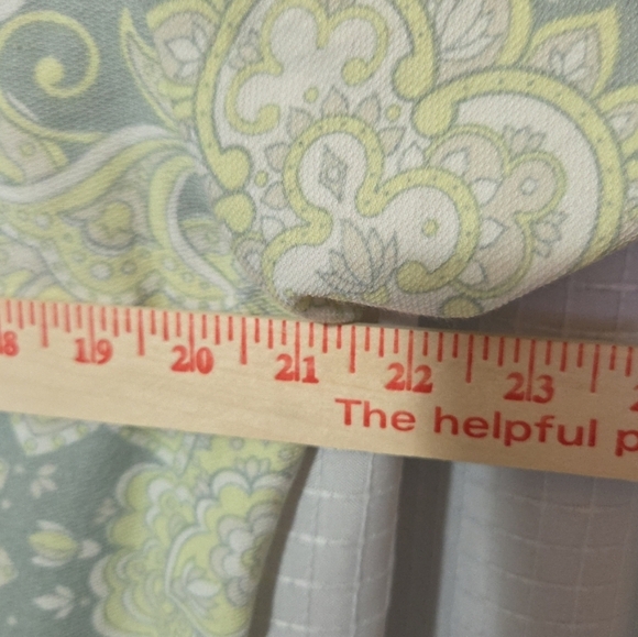 LULAROE NEW Renee Women L V-Neck Mint Paislwy 3/4 Sleeve Oversized - Picture 6 of 7